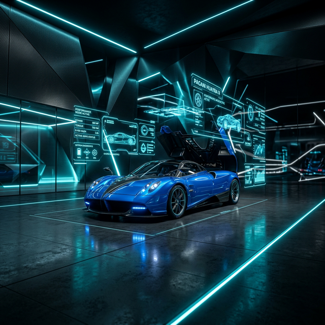 Futuristic AI interface